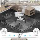 Office Chair Mat for Low Pile Carpeted Floors with Lip, 36" x 48" Plastic Floor mat for Desk Chair on Carpet,Easy Glide Carpet Protector Mat for Computer Chairs,Rolling Chairs,Home,Office Non-Slip