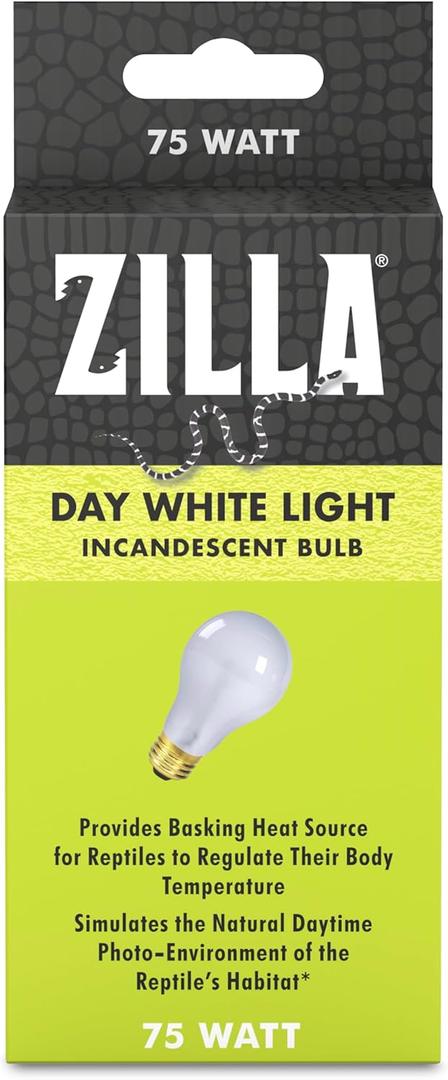 Zilla Incandescent Bulb, Day White (75 Watts)