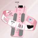 Pilates Board - Pilates Reformer Set, Multi-Purpose Foldable Pilates Reformer Board for Home,11 in 1 Pilates Equipment, Pink