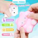 38Pcs Taba Squishy Hamster Squeeze Toys, Fidget Toy, Kawaii Squishy Stress Relief Toys Party Favors for Kids 4-8 8-12, Treasure Box Toys for Classroom Birthday Xmas Gifts for Girls Boys