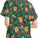 Womens Pajamas Set 2 Piece Satin Short Sleeved Pjs Button Notch Collar Loungewear Party Sleepwear Sets (Green, M)