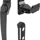 Prime-Line K 5079 Colonial Push Button Screen or Storm Door Latch, Black (Single Pack)