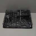 SNTD Dish Drying Rack - Space-Saving Dish Rack for Kitchen Counter, Stainless Steel Dish Drainer with Utensil Holder and Drainboard, 11" W x 15" L (Black)