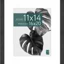 MCS Studio Gallery Photo Frame Woodgrain, 16x20 Matted to 11x14