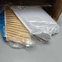 VOOWO Broom with Dustpan Combo Set, 46" Stainless Steel Broom and Dustpan Set for Home, Heavy Duty Dust Pan with Long Handle, Broom for Sweeping Indoor and Outdoor, Kitchen Broom and Dust Pan (Khaki)