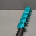 Zunate Ice Auger for Fishing - 6-inch 2-Blade Drill with Locator, Deep Water Use (Blue)