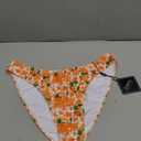 ZAFUL Women High Cut Bikini Sets String Sexy Swimsuit Two Piece Underwire Bathing Suit Brazilian Cheeky Cut Out Cute Swimwear Orange Flower M