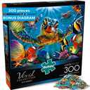 Buffalo Games - Tiny Bubbles - 300 Piece Puzzle for Adults - Oversized, Easy-to-Hold Pieces - Steve Sundram Ocean Scene - Premium Giftable Jigsaw