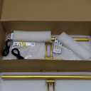 Yuichoy 2 Pack Picture Light Battery Operated for Wall, 16" Wireless Display Art Lighting for Painting with Remote, Dimmable 5200mAh Library Light, Gold Picture Frame Lights for Gallery