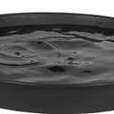 2 Pack of 18 19 inch Plant Saucer (16.6 Inch Base), 2.7" Depth Tray, Large Deep Garden Plastic Flower Trays for Indoors Outdoor, Tray for Planter 15-19" (19", Black)