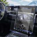Moonlinks 2PCS 16.8in Navi+11in Dash Tempered Glass Screen Protector Compatible with 2024 2025 Sierra EV & 2025 GMC Yukon 11 Inch Instrument Cluster 16.8 Inch Navigation Touchscreen Protector