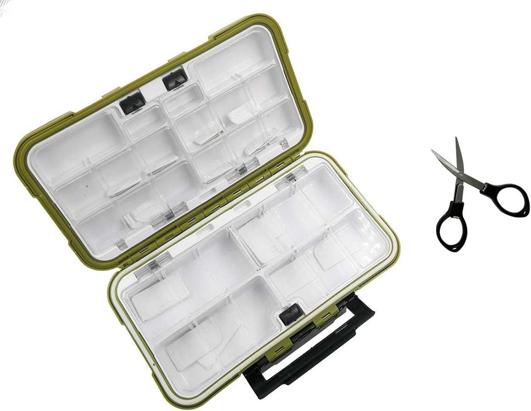 Waterproof Fishing Lure Box Spoon Hooks Baits Storage Tackle Box Containers for Casting Fishing Fly Fishing,Large/Medium/Small Lure Case