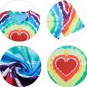 Pride Shirt Women LGBTQ Equality Shirts Rainbow Shirt Heart Graphic Tees Casual Summer Short Sleeve Tops (Medium, Multicolor-1)