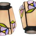 Tiffany glass lampshade, fan lampshade replacement, stained glass lampshade replacement, chandelier lampshade replacement, wall lamp lampshade, antique lampshade replacement.