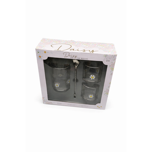 Mixing Glass Cocktail 4Pcs Set Daisy