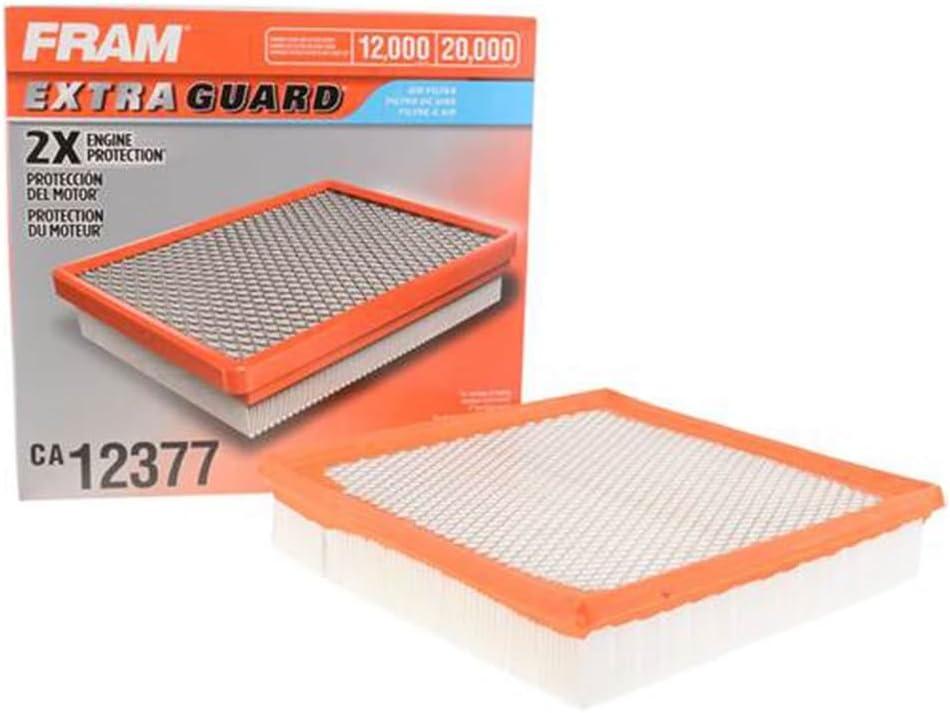 FRAM Extra Guard CA12377 Replacement Engine Air Filter for Select Toyota and Lexus Models, Provides Up to 12 Months or 12,000 Miles Filter Protection (One Size)