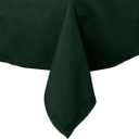 Intedge TCM64120 Hunter Green Rectangular Tablecloth, 64" x 120", Hemmed Edge, 65/35 Poly Cotton Fabric, Dining Table Cover, Banquet or Wedding Event Cloth, Made in USA, 1 Each