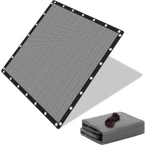 EMERIT 90% Sun Shade Cloth, 8' X 12' Pergola Shade Cover Canopy, 50 MPH Wind-Resistant Tarp with Reinforced Stainless Steel Grommets, Privacy Screen for Outdoor Patio, Backyard, Deck