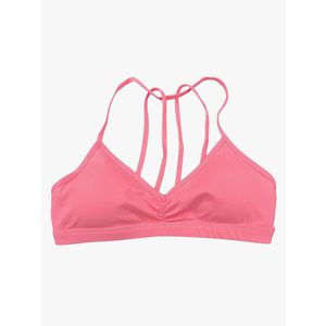 cooki Strappy Sports Bras for Women Wireless Adjustable Straps Criss Cross Back Padded Workout Yoga Bras Backless Crop Tops M