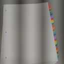 Avery 1-31 Dividers for 3 Ring Binders, 31 Tabs per Set, Customizable Table of Contents, Multicolor Arched Tabs, Great for Organizing Reports, Projects, and More (11846)