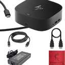 HP Docking Station for Laptop Dual Monitor and Charging - 5TW10AA / 5TW10UT / 5TW10AA#ABB USB-C G5 Dock with 120W + HDMI Cable + DisplayPort Cable (5TW10AA#ABB)