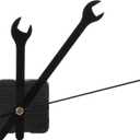 Wall Clock Mechanism Replacement : Creative Wrench Shpaed Clock Hands and Motor Kit - Clock Parts Battery Operated Kit DIY Clock Making Kit (Black 1)