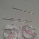 2 Pack 40 oz Tumbler Flip Straw Lid Replacement fit for HydroJug(Only), Spill Proof Splash Resistant Tumbler Lids,Reusable Leak Proof Tumbler Cover for Cup Accessories (Hot Pink)