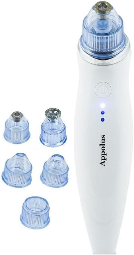 Microdermabrasion Machine - Appolus Premium Diamond Microdermabrasion Device Tool for Flawless Glowing Skin - Blackheads Whiteheads Blemishes Dark Spot Remover - Pores Minimizer