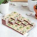 BUoonyer Plant Blank Matches Boxes - 60PCS Match Storage Containers with Double-Sided Striker, Plants Fireplace Matchbook Bulk Holder Decorative for Guests Gift Party Favor (No Matches Included)