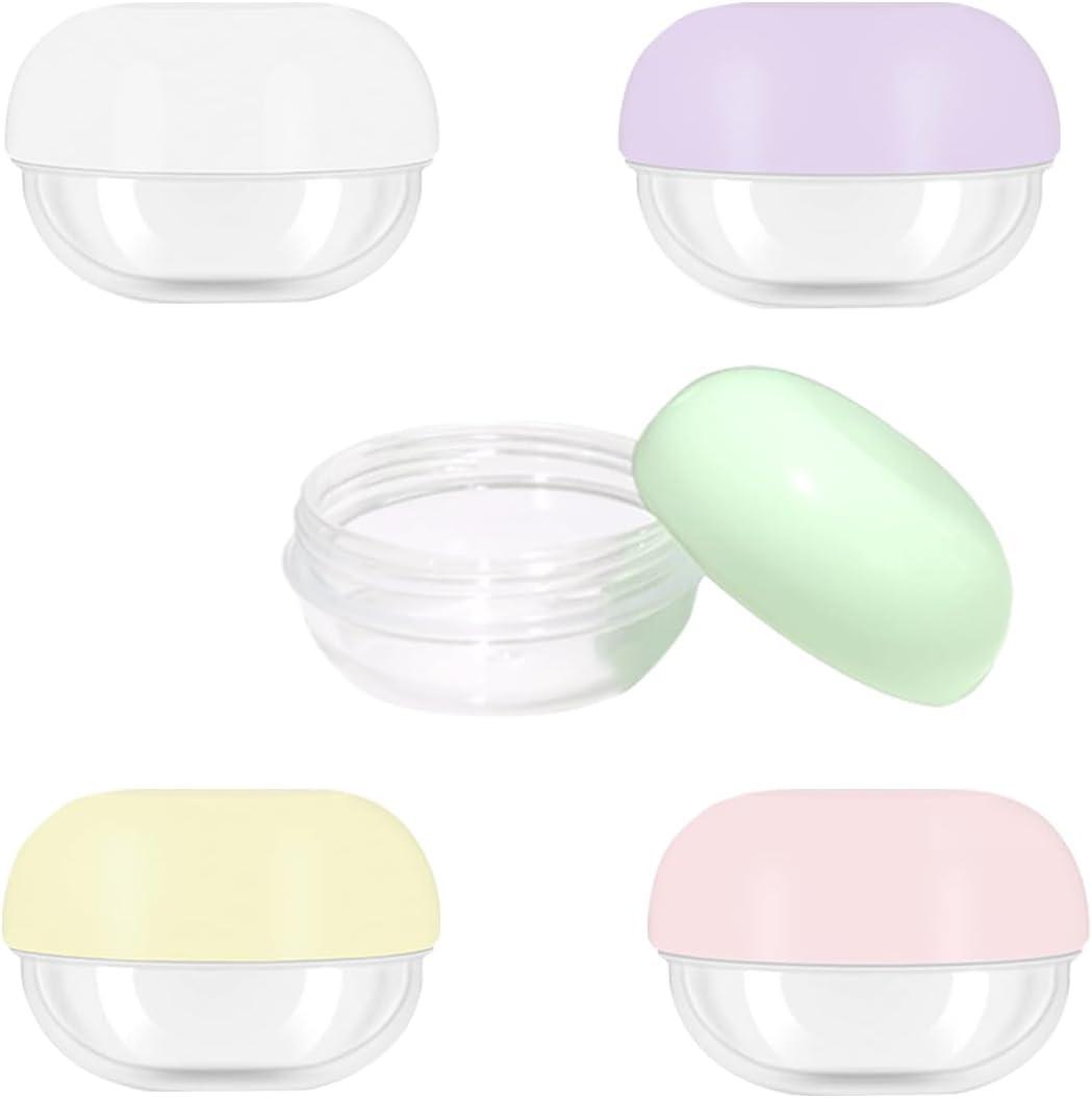 5 Pcs 10ml Small Travel Containers - Convenient Travel Jars for Creams, Travel Lotion Container, Travel Makeup Containers Essential Compact Size for Traveling