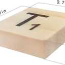 500 Wood Letter Tiles,Scrabble Letters for Crafts - DIY Wood Gift Decoration - Making Alphabet Coasters and Scrabble Crossword Game