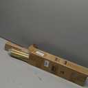 Gold Curtain Rods for Windows 48 to 84 Inch(4-7ft),1 Inch Adjustable Curtain Rod,Heavy Duty Window Rods,Decorative Swan Finials Drapery Pole,Telescoping Single Rod for Bedroom 36-88",Brass