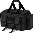 PROFOCUS Large Range Bag Tactical 4+ Pistol Case Gun Bag with Lockable Zippers for Shooting Range Outdoor Hunting Handgun Revolver Gun Carrying Pistol Case for Handguns and Ammo