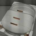 CANITORON Makeup Organizer,Skincare Organizer with 2 Drawers and Transparent Cover,Cosmetic Display Case for Vanity Organizer and Bathroom Countertop Storage.(White) (Large)