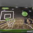 ropoda Mini Basketball Hoop - Glow in The Dark, Over The Door Basketball Hoop Indoor, Indoor Basketball Hoop Backboards for Teens and Adults, Mini Hoop for Kids with 4 Balls and Pump (Green)