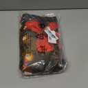 6.5x5ft Christmas Red Snowflake Backdrop with String Llights for Photography, Winter Christmas Photohoot Polyester Fabric Xmas Tree Snow Background for Family Holiday Party Decoration