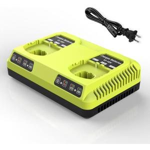 Powilling P117 Replacement for Ryobi 18V Battery Charger, Dual Chemistry 12-18V Charger for Ryobi Battery P100 P101 P102 P103 P105 P107 P108 P200