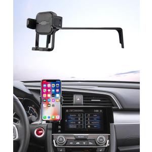 Car Phone Holder for 2016-2021 Honda Civic, 5/7-inch Screen Fixed Clip, Auto Accessories Navigation Bracket, Interior Decoration Mobile Phone Mount, 360 Rotation