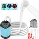Portable Shower for Camping, 7800mAh Rechargeable Camping Shower with 3 Spray Modes, IPX7 Waterproof Portable Shower Pump for Outdoor, Hiking, Travel, Car, Pet-Long-Lasting Battery & Powerful Suction
