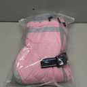 AOFITEE Dog Coat, Warm Dog Winter Coat, Reflective Cold Weather Dogs Puffer Jacket with Harness Built in, Waterproof Pet Fleece Vest Snowsuit for Small Medium Large Dogs, Pink L