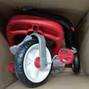 Radio Flyer 4-in-1 Pedal & Push Stroll 'N Trike, Ages 1-5, Toddler Tricycle & Stroller, High-Density Foam Tires, Parent Push Handle, UV Canopy, Removable Tray, Headrest & Seatbelt, Stroller Tricycle, Large