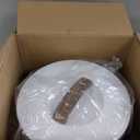 Fontaines Luxury Towel Warmer for Bathroom, Spa - Large Heated Thermal Bucket, Wood Handle, Safe Auto Shut Off, Fits Up to Two Large 40x70 Oversized Towels or Robes - White