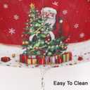 Christmas Placemats are with Classic Christmas Elements Designed, Washable Heatproof Woven Placemats Kitchen Xmas Party Winter Home Decoration Set of 6