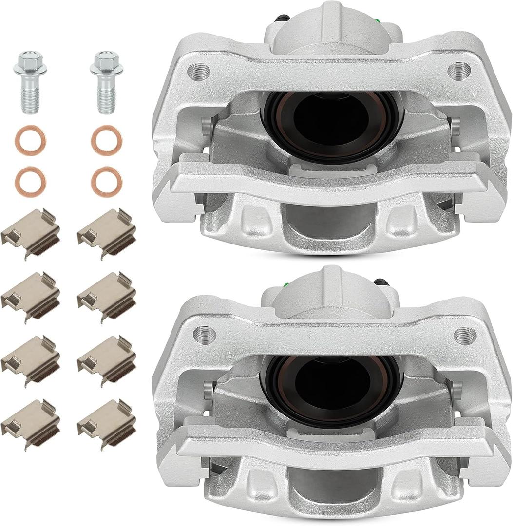 18-B5044 18-B5045 Front Disc Brake Caliper Assembly Calipers Set Fit For Chrysler Town & Country 2008-2012, for Dodge Grand Caravan 08-12, for Jeep Liberty 08-12, for VW Routan 09-12