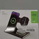 3 in 1 Foldable Charging Station for Apple Products,Wireless Charger for iPhone 17 16 15 14 13 12 Pro Max,Travel Dock Adapter&Light for iWatch Series 11 10 9 Ultra 3/2 SE 3/2,for AirPods 4 3 2 Pro 3/2