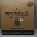 ProsourceFit Puzzle Exercise Mat  in, EVA Interlocking Foam Floor Tiles for Home Gym, Mat for Home Workout Equipment, Floor Padding for Kids, Cream, 24 in x 24 in x  in, 24 Sq Ft - 6 Tiles (Beige)