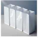 White Plastic Reusable Luminary Bags, Christmas Luminaries for Outdoors, Wedding, Birthday, Halloween, Thanksgiving(Not Include Light) (40pcs)