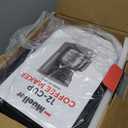 Mueller 12-Cup Drip Coffee Maker - Borosilicate Carafe, Auto-Off, Reusable Filter, Anti-Drip, Keep-Warm Function, Clear Water Level Window Coffee Machine, Kitchen Essentials & Accessories (Black)