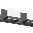 Tipace Dimmable Modern 6 Lights LED Vanity Light for Bathroom Up and Down Black Bathroom Wall Light Fixtures Over Mirror(White Light 6000K)