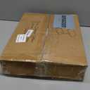 Kitstorack TV Tray Table, Adjustable Height & Flip-Top & Rounded Metal Corners, Snack Table for Couch, Sofa, Bed, Chair, Living Room, C Shaped End Side Table for Eating, Dinner or Laptop, Small Spaces (Brown)